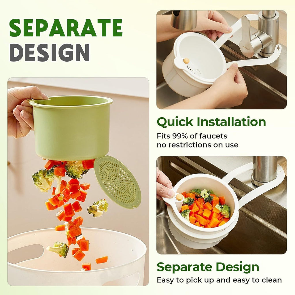 Separate design sink strainer that fits 99% of faucets