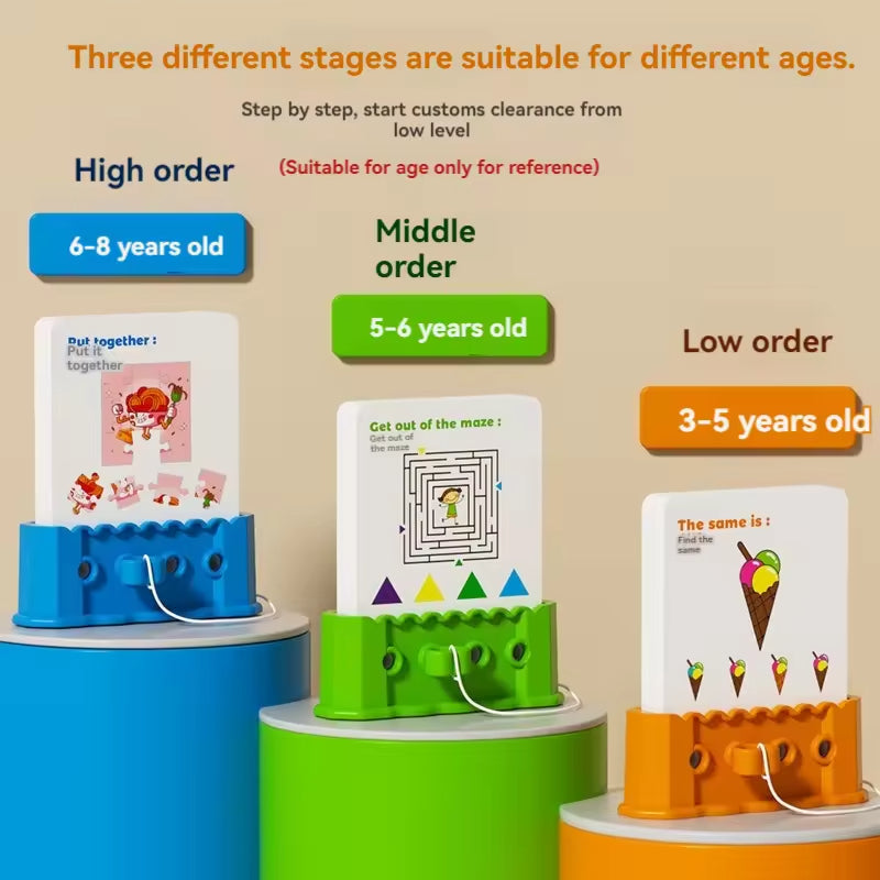 Three levels for ages 3-5, 5-6 and 6-8