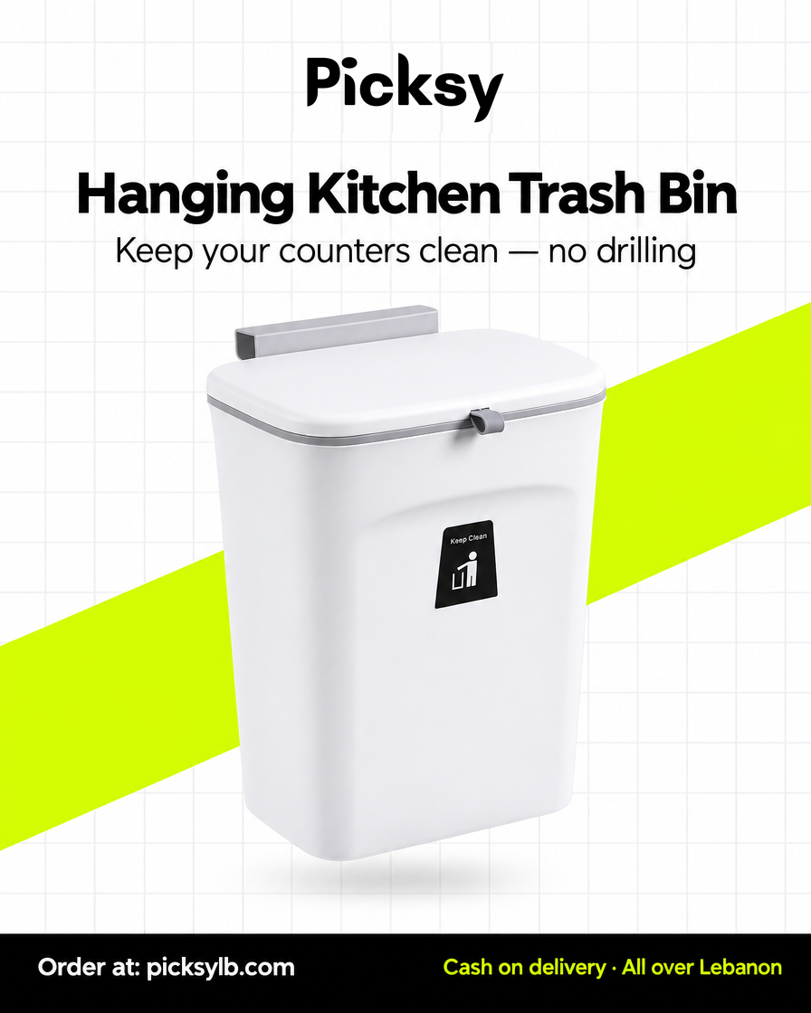 Picksy hanging kitchen trash bin